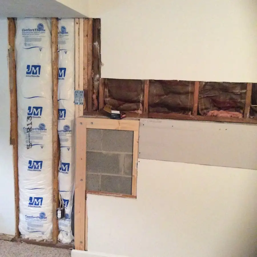 Wall insulation replacement during Structural Drying in Alpharetta
